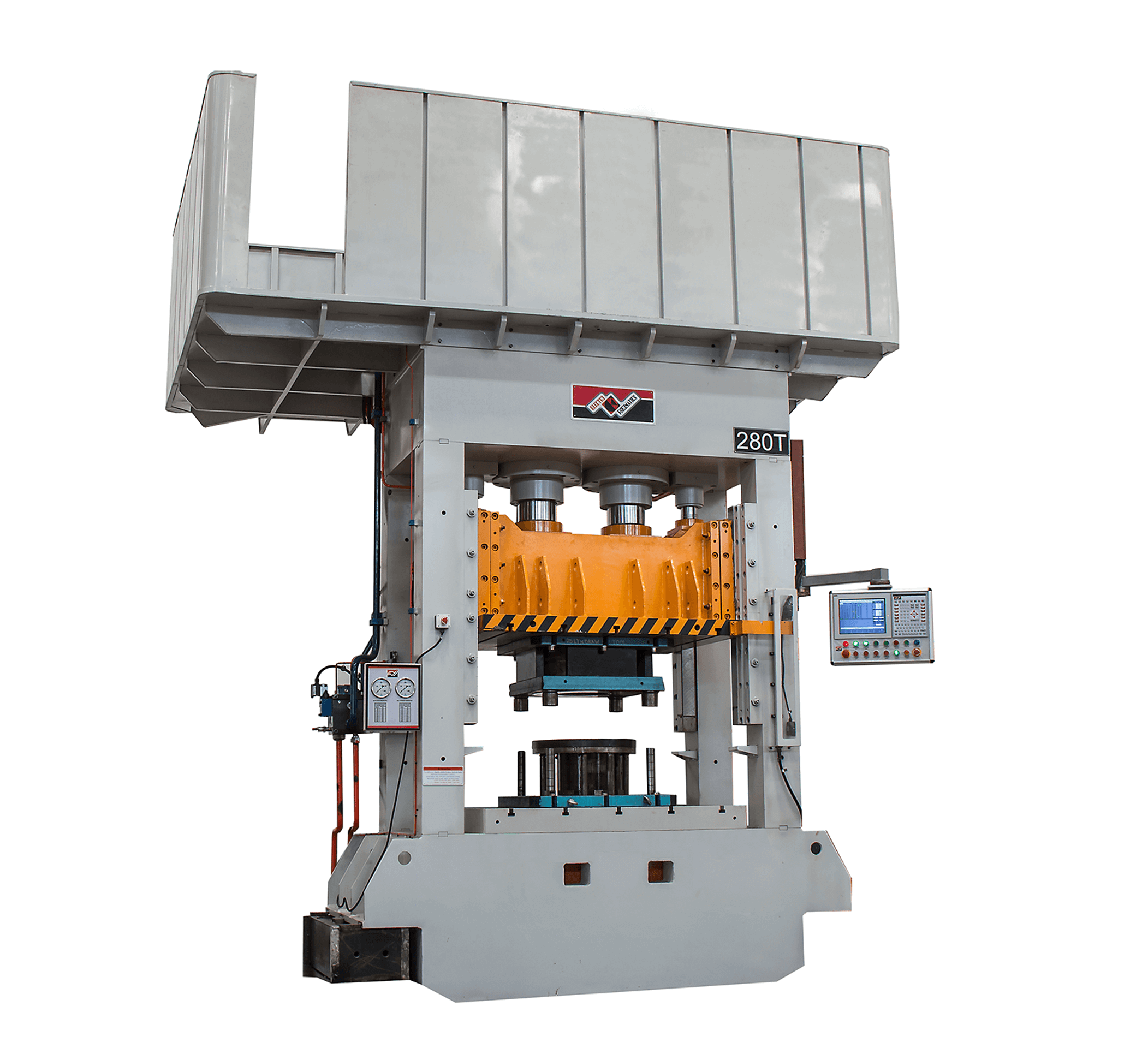 280-T-4-column-hydraulic-press-with-energy-saving-servo-pump-_-die-cushion