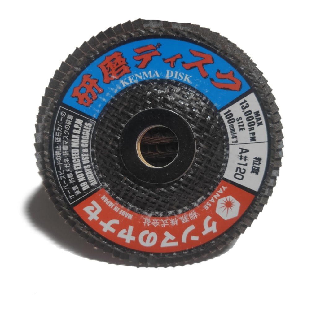 Flap Disc Kenma KM 100 (100x16) #A 120 "Yanase“P/N : 260929